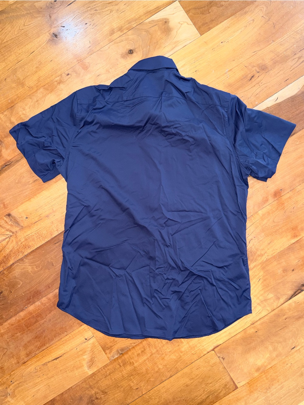 Bonobos Men's Tech Short Sleeve Shirt - Large in Navy - Slim Fit - Picture 2 of 2